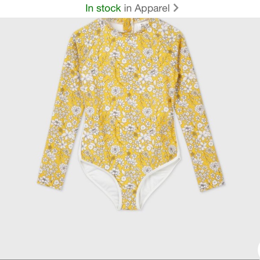 Girls' Long Sleeve Ditsy Floral Back